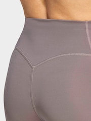 adidas Brown Optime Workout 3-Stripes 7/8 Leggings - Image 5 of 6