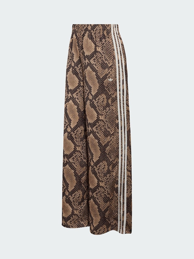 adidas Originals Cream Satin Snake Print Wide Leg Track Joggers - Image 6 of 6 adidas Originals Cream Satin Snake Print Wide Leg Track Joggers - Image 6 of 6