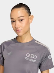 adidas Grey Audi Revolut F1 Team Short Sleeve Driver Replica Jersey - Image 4 of 6