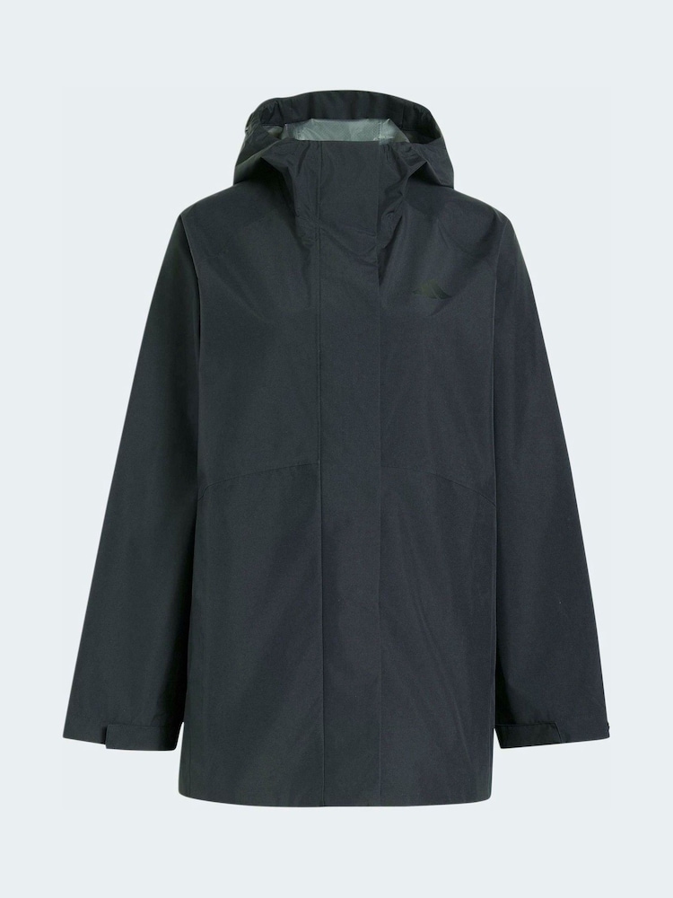 adidas Brown Essentials Rain Parka Jacket - Image 6 of 6 adidas Brown Essentials Rain Parka Jacket - Image 6 of 6