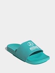 adidas Blue Adilette Comfort Mer Slides - Image 1 of 10