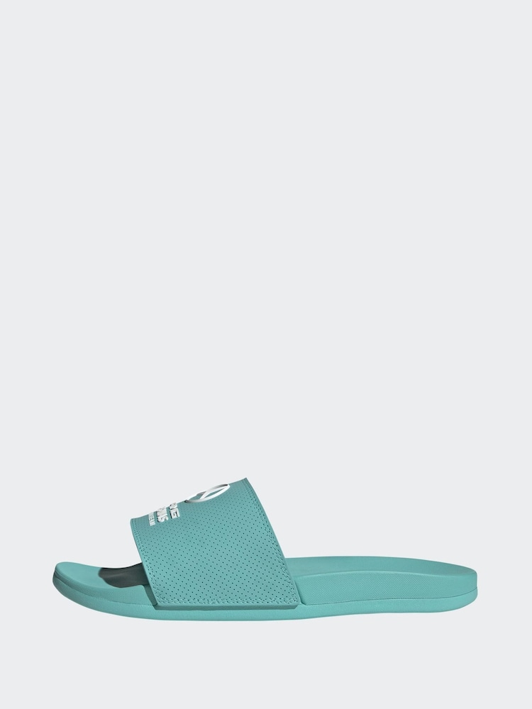 adidas Blue Adilette Comfort Mer Slides - Image 10 of 10 adidas Blue Adilette Comfort Mer Slides - Image 10 of 10