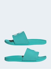 adidas Blue Adilette Comfort Mer Slides - Image 3 of 10