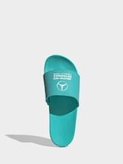 adidas Blue Adilette Comfort Mer Slides - Image 5 of 10