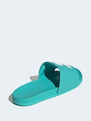 adidas Blue Adilette Comfort Mer Slides - Image 9 of 10