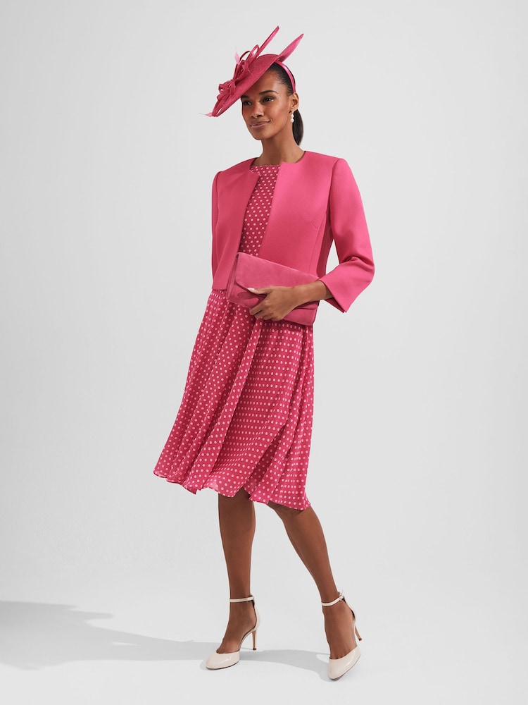 Hobbs Blue Petite Elenor Dress - Image 1 of 4 Hobbs Blue Petite Elenor Dress - Image 1 of 4