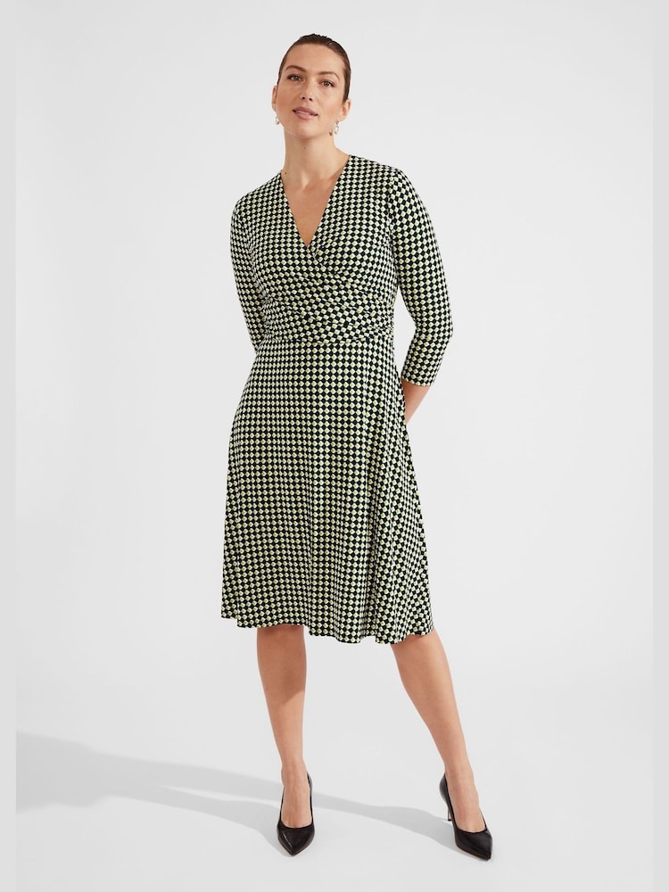 Hobbs Green Petite Dina Wrap Dress - Image 1 of 4