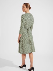 Hobbs Green Petite Dina Wrap Dress - Image 2 of 4