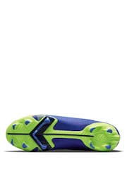 Nike Blue Adults Mercurial Firm Ground Football Boots - Image 10 of 12