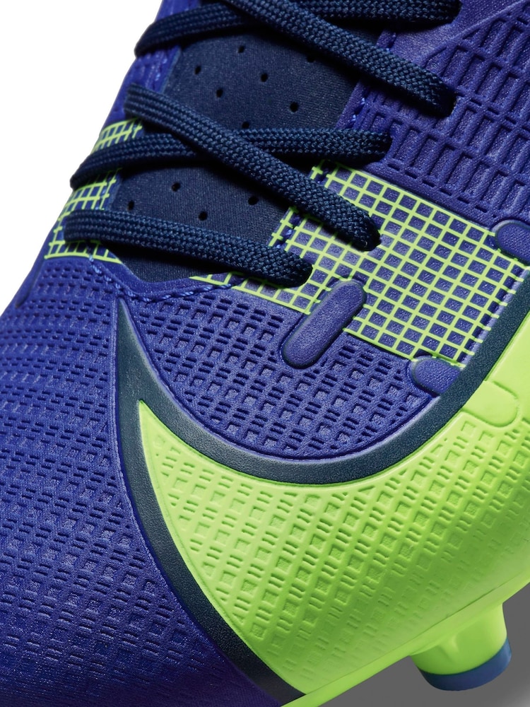 Nike Blue Adults Mercurial Firm Ground Football Boots - Image 11 of 12