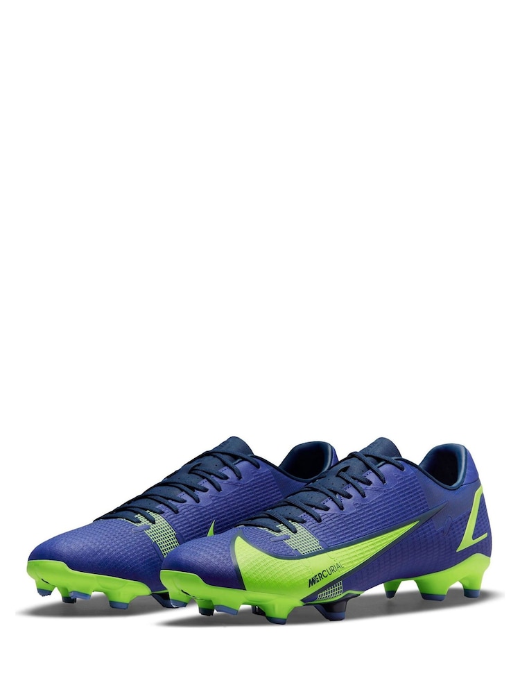 Nike Blue Adults Mercurial Firm Ground Football Boots - Image 2 of 12
