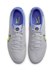 Nike Grey Adults Tiempo Legend 9 Academy Firm Ground Football Boots - Image 5 of 10