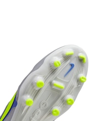Nike Grey Adults Tiempo Legend 9 Academy Firm Ground Football Boots - Image 6 of 10