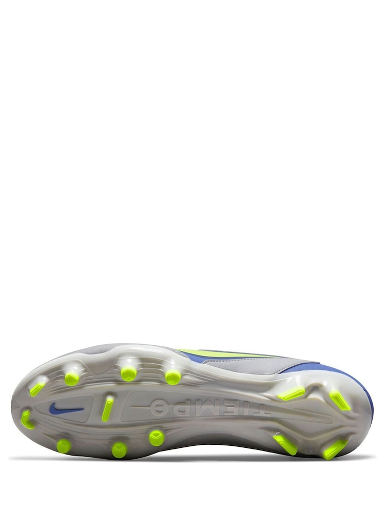 Nike Grey Adults Tiempo Legend 9 Academy Firm Ground Football Boots - Image 7 of 10