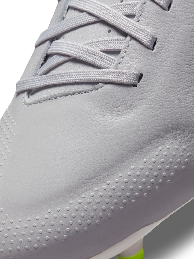 Nike Grey Adults Tiempo Legend 9 Academy Firm Ground Football Boots - Image 8 of 10