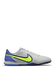 Nike Grey Adults Tiempo Legend 9 Academy Turf Football Boots - Image 1 of 11