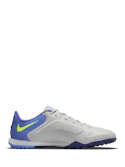 Nike Grey Adults Tiempo Legend 9 Academy Turf Football Boots - Image 4 of 11