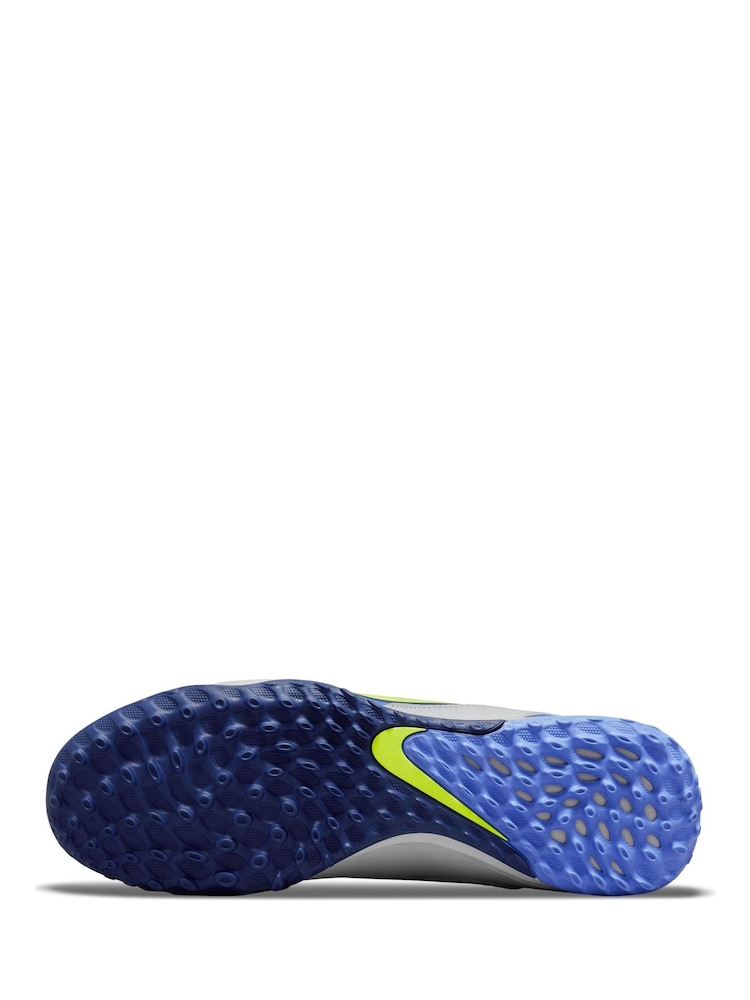 Nike Grey Adults Tiempo Legend 9 Academy Turf Football Boots - Image 9 of 11