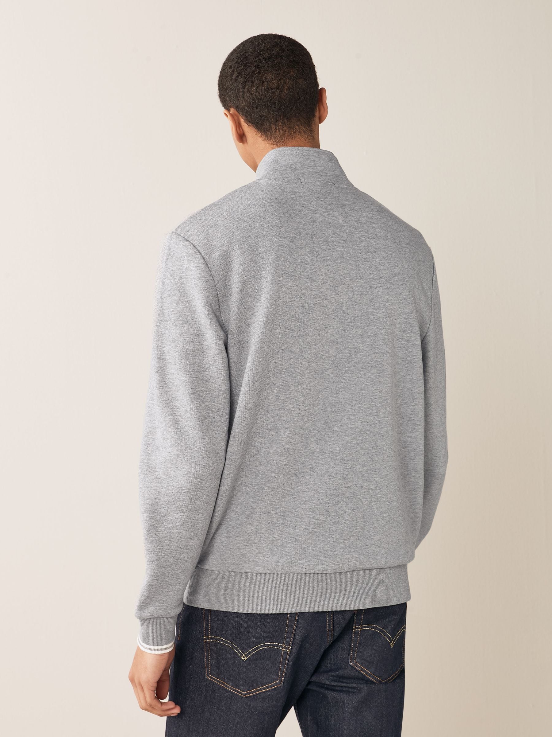 Buy Fred Perry Mens 100% Cotton Quarter Zip Sweatshirt from