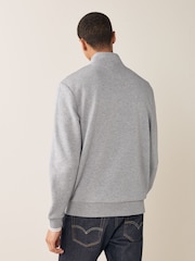 Серый - Fred Perry Quarter Zip Sweatshirt - Image 2 of 9