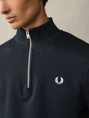 Fred Perry Quarter Zip Sweatshirt - Image 4 of 8