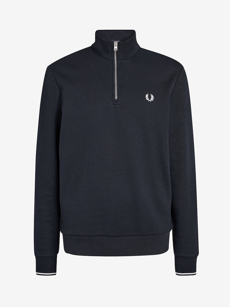 Fred Perry Quarter Zip Sweatshirt - Image 5 of 8