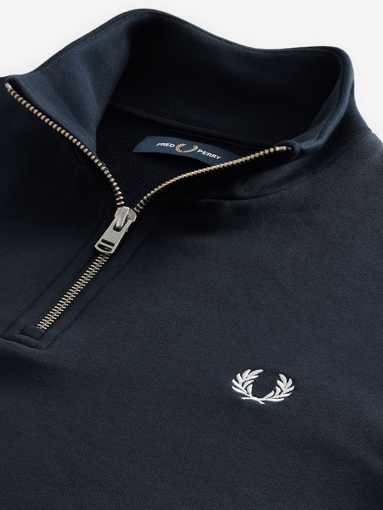 Fred Perry Quarter Zip Sweatshirt - Image 6 of 8