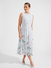 Hobbs Light Blue Petite Petite Carly Dress - Image 1 of 4