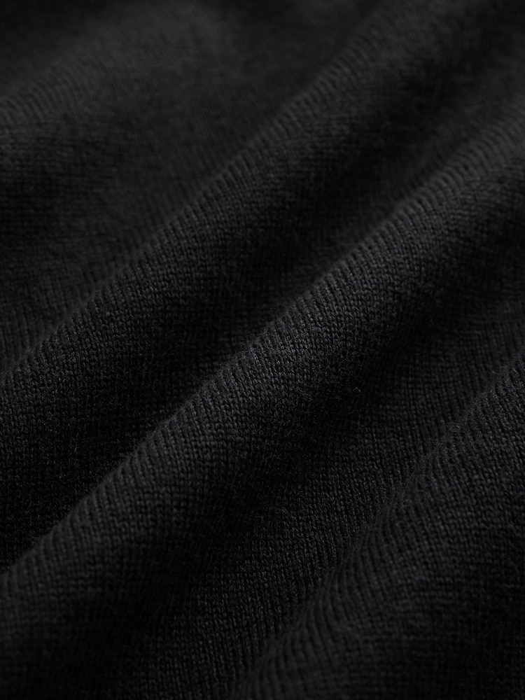 Черный - Классический джемпер с треугольным вырезом Fred Perry - Image 7 of 7