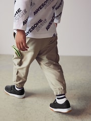 Stone Natural Multi Pocket Cargo Trousers (3mths-7yrs) - Image 3 of 8