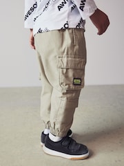 Stone Natural Multi Pocket Cargo Trousers (3mths-7yrs) - Image 4 of 8