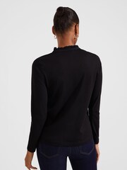 Hobbs Black Pintuck Rae Blouse - Image 2 of 4