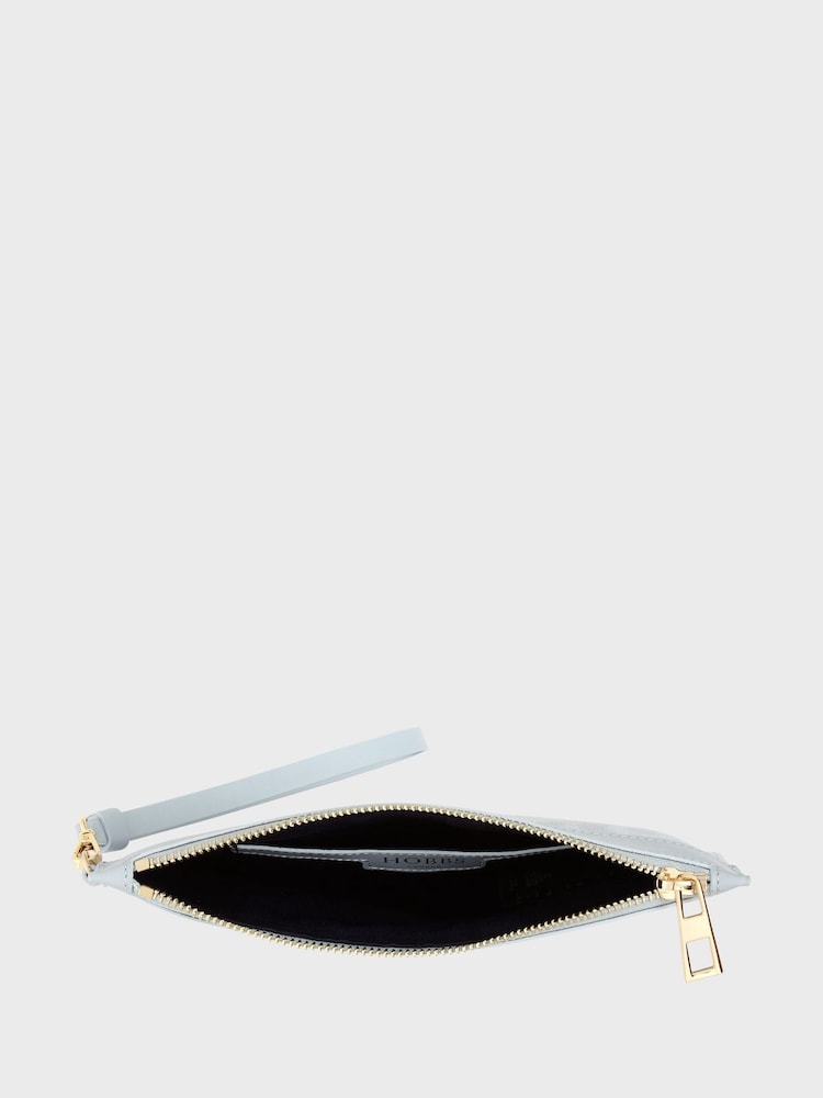 Hobbs Light Blue Lundy Wristlet Bag - Image 4 of 4 Hobbs Light Blue Lundy Wristlet Bag - Image 4 of 4