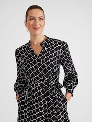 Hobbs Black Petite Petite Kalani Dress - Image 3 of 4