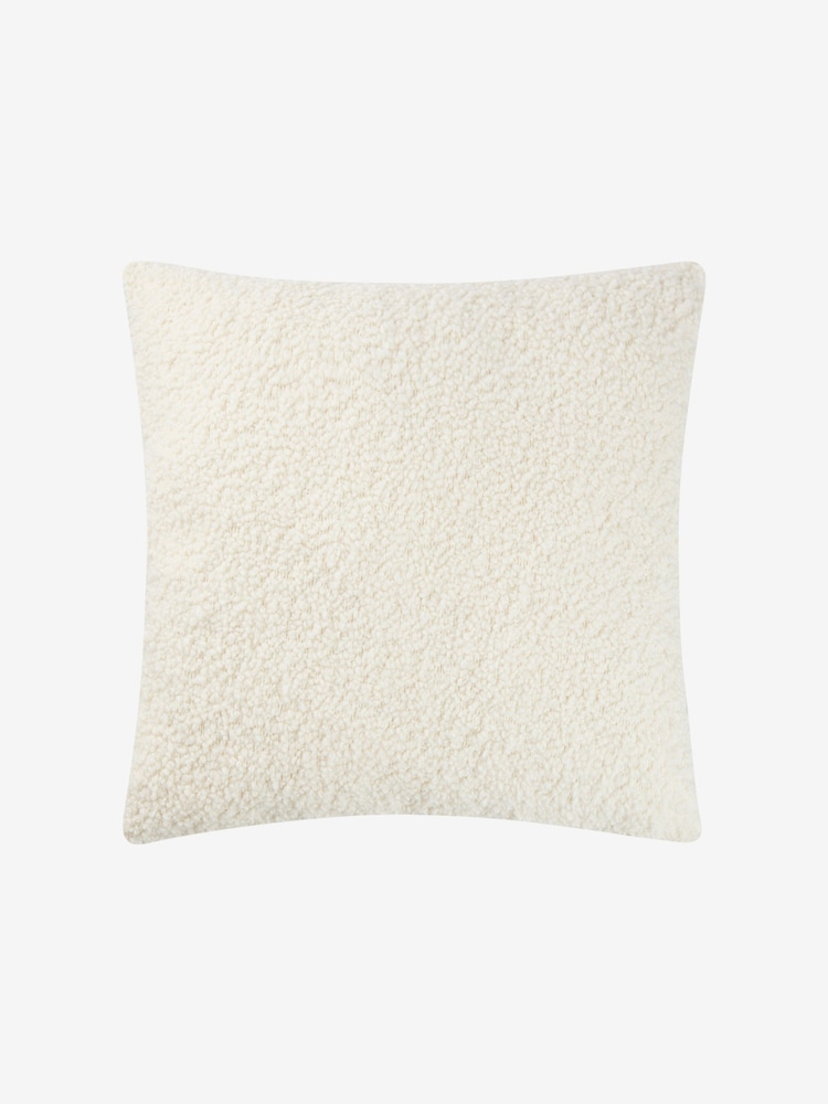Jasper Conran London Black/White Cosy Bouclé Feather Filled Cushion - Image 2 of 4