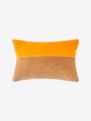 Jasper Conran London Yellow Velvet Feather Filled Cushion - Image 2 of 3
