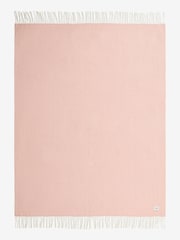 Jasper Conran London Pink Lambswool Herringbone Throw - Image 5 of 5