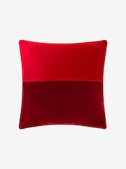 Jasper Conran London Red Velvet Feather Filled Cushion - Image 2 of 3