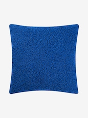 Jasper Conran London Blue/Navy Cosy Bouclé Feather Filled Cushion - Image 3 of 4