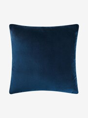 Jasper Conran London Blue/Navy Cosy Bouclé Feather Filled Cushion - Image 4 of 4