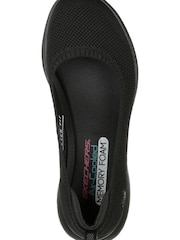 Skechers Black Microburst 2.0 Be Iconic Womens Wide Fit Trainers - Image 3 of 6