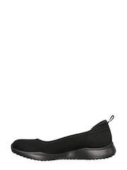Skechers Black Microburst 2.0 Be Iconic Womens Wide Fit Trainers - Image 5 of 6