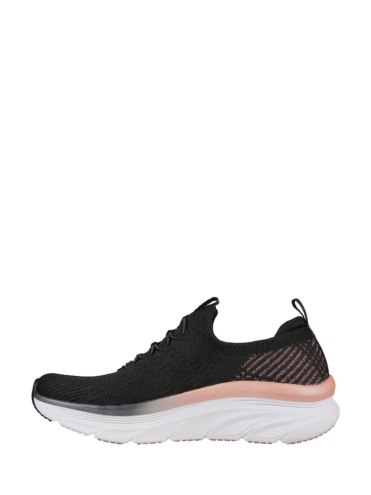 Skechers Black D'Lux Walker Let It Glow Womens Trainers - Image 2 of 5