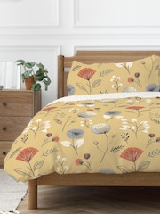 Copenhagen Home Yellow Olia Duvet Cover and Pillowcase Set - Image 2 of 2