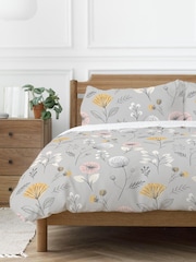 Copenhagen Home Silver Olia Duvet Cover and Pillowcase Set - Image 2 of 2