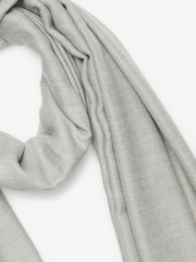 Grey Plain Midweight Scarf - Image 2 of 5