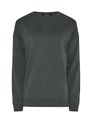 Long Tall Sally Grey Crew Neck Sweatshirt - Image 5 of 5