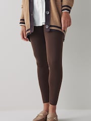 Chocolate Brown Full Length Leggings - Image 1 of 5
