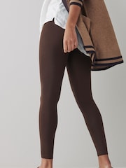 Chocolate Brown Full Length Leggings - Image 4 of 5