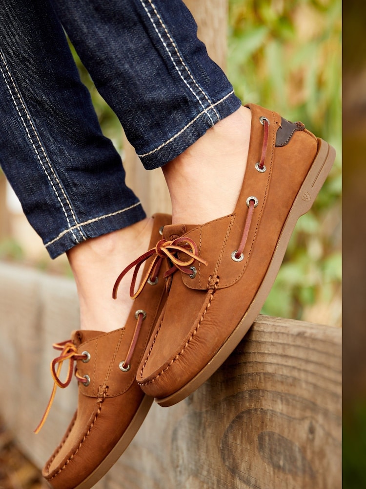 Ariat Antigua Leather Boat Shoes - Image 7 of 7
